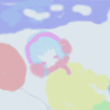 氷から見た子供