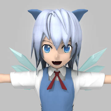 チルノ3Dで作ってみた【バストアップ版】