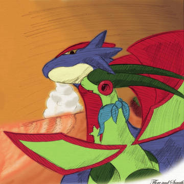 フライゴンとボーマンダ