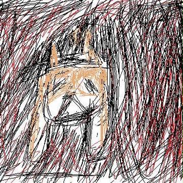 人書いてたら犬になった