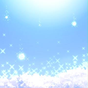 晴れた空に白い世界