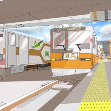 高崎線　両毛線　紅葉鉄道の合流駅秋実平