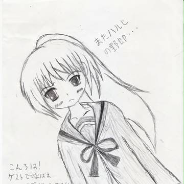 キョン子（モノクロ）