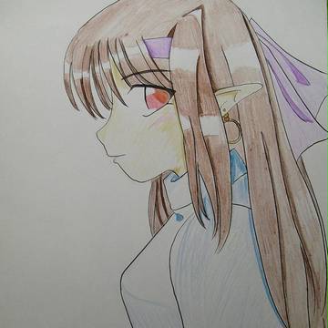 横顔エルフ