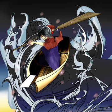Japanese style surfer