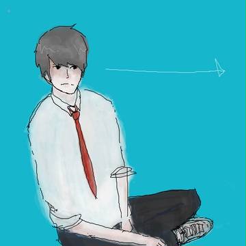 ぼけーっとしてる。