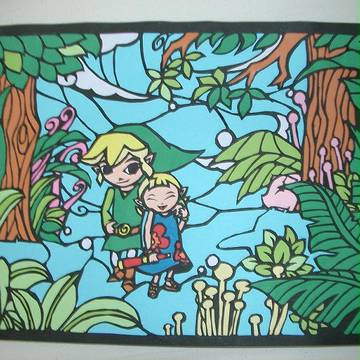 切り絵で風のタクト