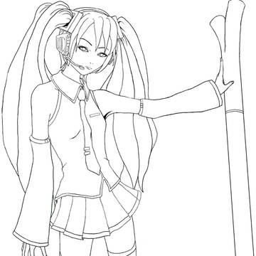 ミクのコスプレしてる人(不機嫌な殺し屋さん)