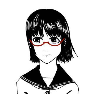 黒髪眼鏡娘（仮）