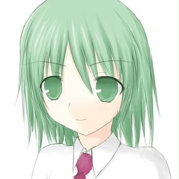 緑髪