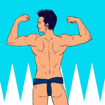 褌は藍染め