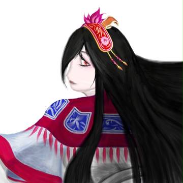 髪を降ろしてみた