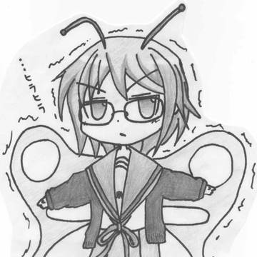 蛾ではない。私は蝶。