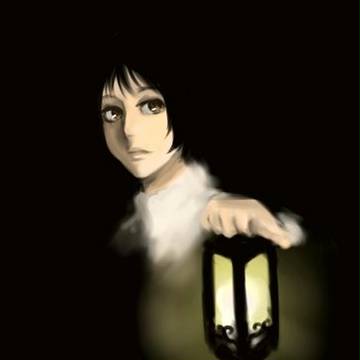 見回りする少年