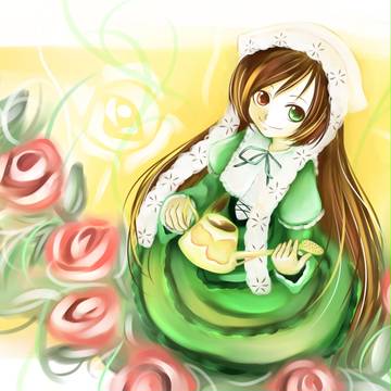 翠と花