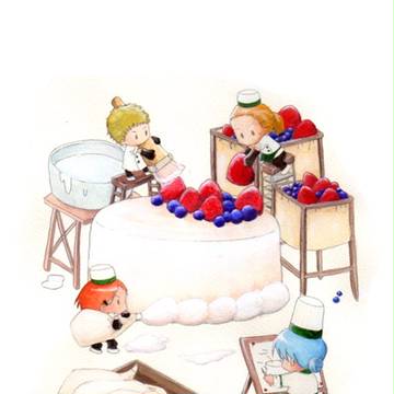 小さいケーキ職人たち