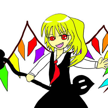 ルーミア服でフラン