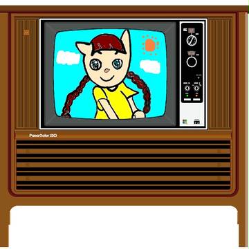 画面の中のニャミ