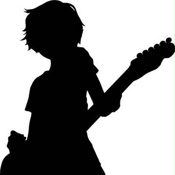 【影絵】ギター少女