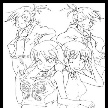 コミケ表紙線画