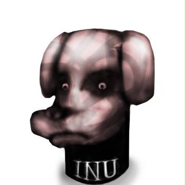 やらしいピンク犬