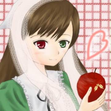 「りんご、食べるですか？」