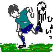 メッセでサッカー
