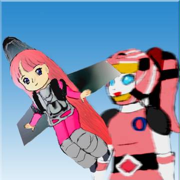 メカ少女と巨大ロボ