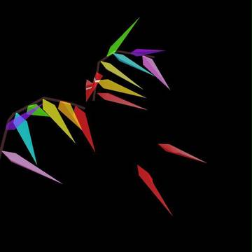 フランの羽の蝶？