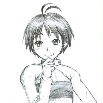 考える真さん