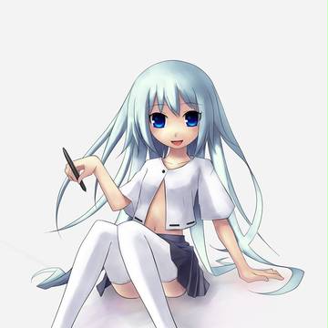 お絵描き娘さん