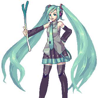 ３２色で初音ミク