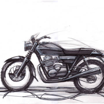 バイクの落書き