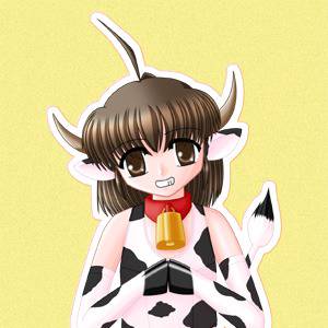 牛柄スク水娘