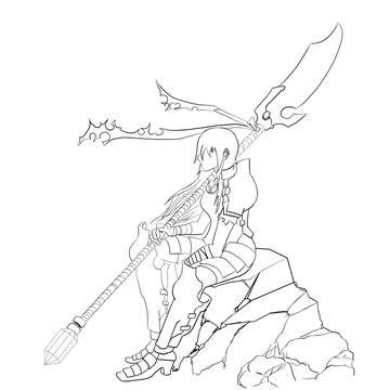 初投稿でヴァルキリーっぽいモノを描いてみた。