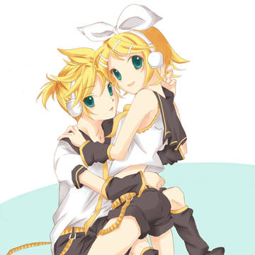 [塗り絵]鏡音