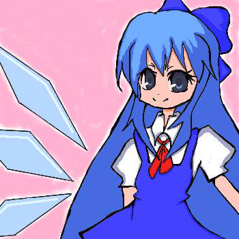 【塗ってみた】ロングなチルノ