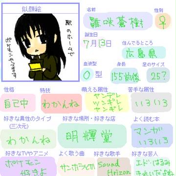 プロフィール？