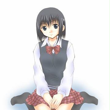 女の子座り。