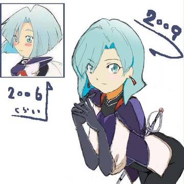 pixiv新旧デジ絵比較