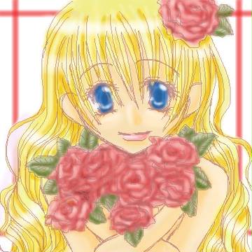 君の微笑と、綺麗な薔薇と