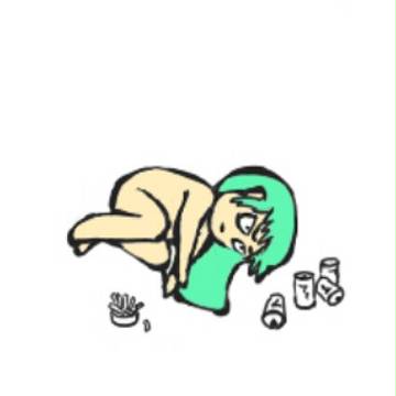 自堕落。