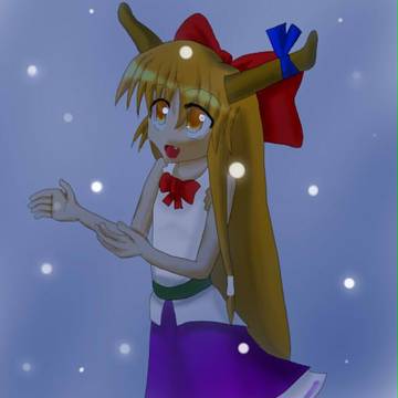 雪と萃香ちゃん