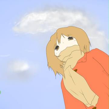雲と女の子