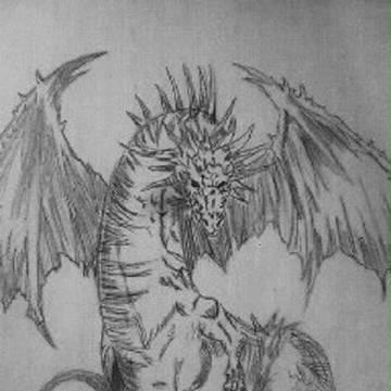 ドラゴン（鉛筆画）