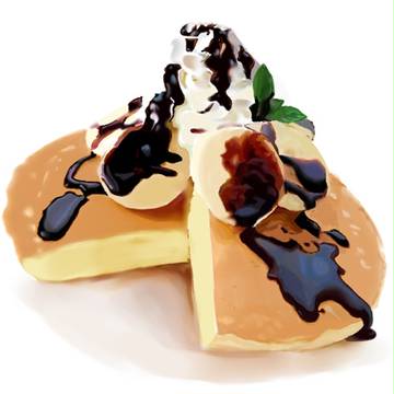 パンケーキ（リアル絵練習）