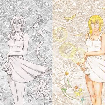 【企画】線画と完成をならべてみよう【劇的ビフォーアフター】
