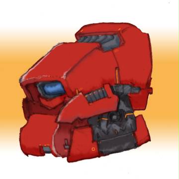 メカ頭部