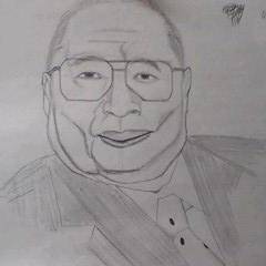 池田大作先生似顔絵
