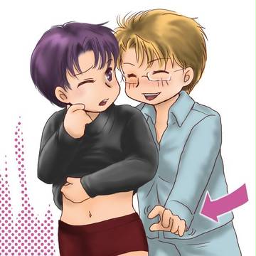 (※BL※）左手が狙ってます。